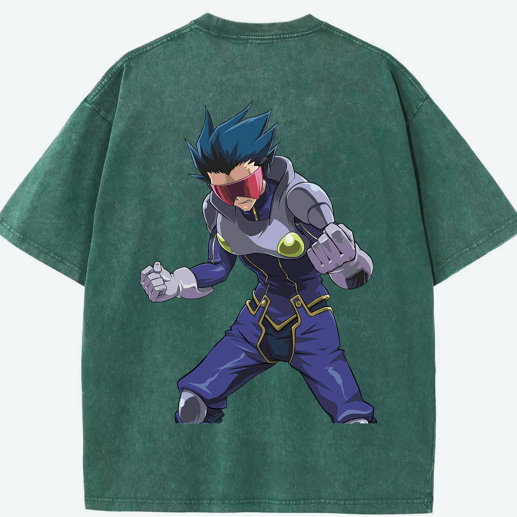 （画像用） 遊☆戯☆王 Yu-Gi-Oh! 綿100% ヴィンテージ風 半袖Tシャツ（背面プリント）